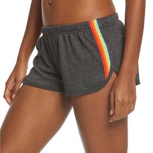 Spiritual Gangster Rainbow Yoga Shorts. Size Medium